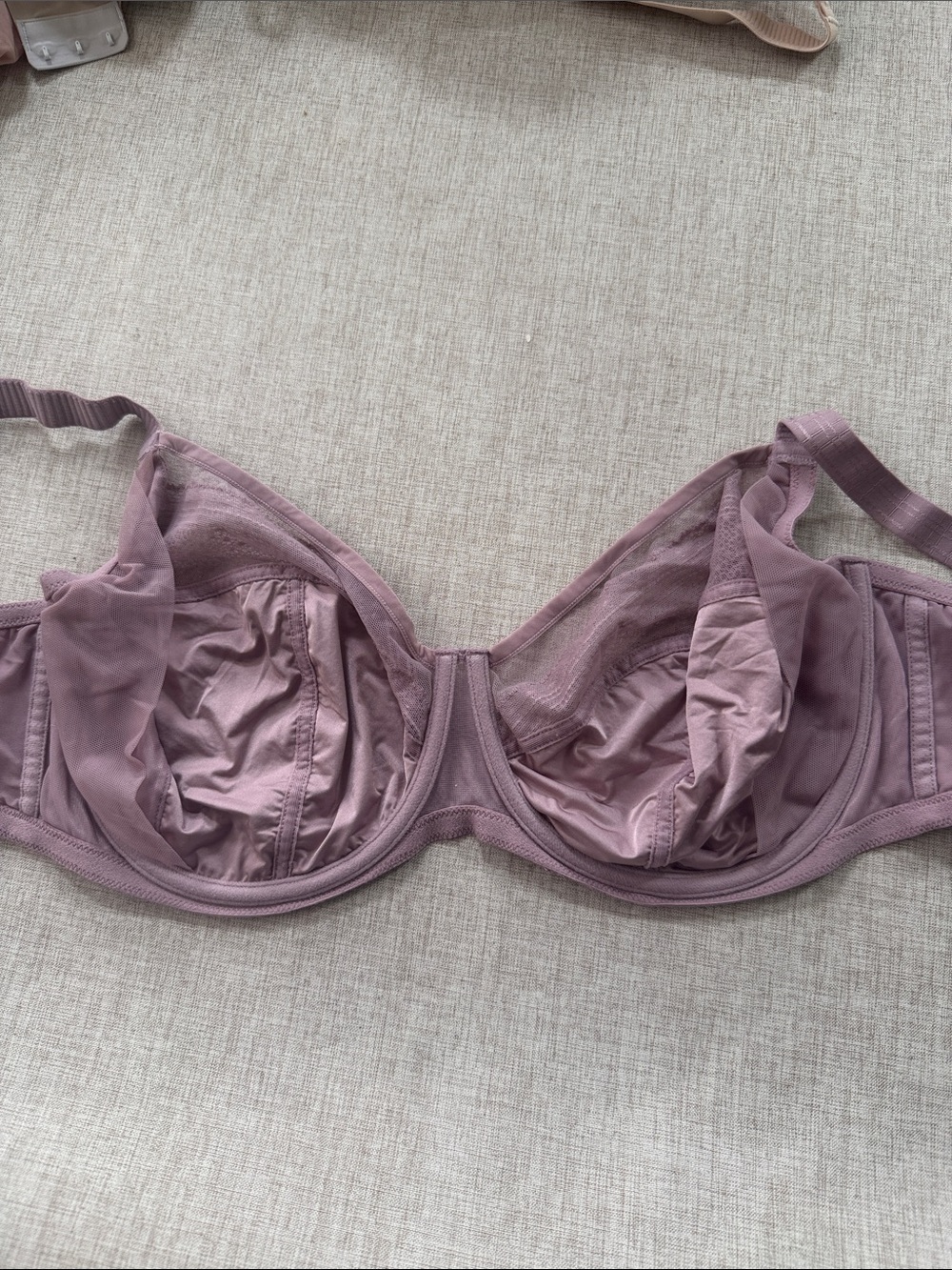 Understance Salma FlexWire Full Coverage Lace Bra Elderberry 48D underwire - Picture 5 of 8